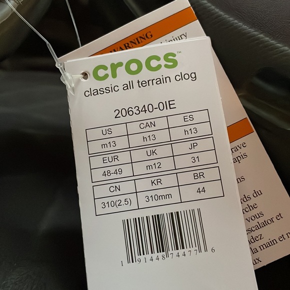 NWT Crocs Classic All Terrain Clogs Mens sz 13 SUPER NICE! - Picture 10 of 10